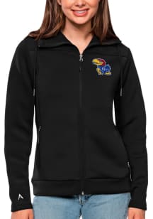 Antigua Kansas Jayhawks Womens Black Protect Medium Weight Jacket