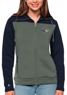 Antigua Montana State Bobcats Womens Navy Blue Protect Medium Weight Jacket