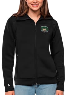 Antigua Ohio Bobcats Womens Black Protect Long Sleeve Full Zip Jacket
