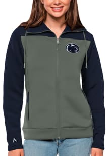 Antigua Penn State Nittany Lions Womens Navy Blue Protect Medium Weight Jacket