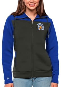 Antigua San Jose State Spartans Womens Blue Protect Medium Weight Jacket
