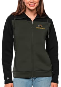 Antigua Southern Mississippi Golden Eagles Womens Black Protect Medium Weight Jacket