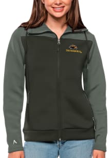 Antigua Southern Mississippi Golden Eagles Womens Grey Protect Long Sleeve Full Zip Jacket