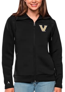 Antigua Vanderbilt Commodores Womens Black Protect Medium Weight Jacket