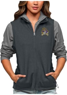 Antigua East Carolina Pirates Womens Charcoal Course Vest