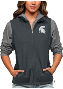 Antigua Michigan State Spartans Womens Charcoal Course Vest