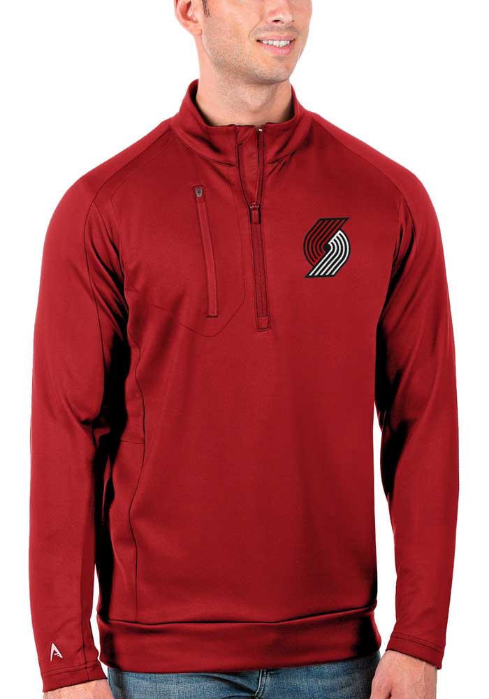 Antigua Men's NCAA Louisville Cardinals Epic Zip Pullover, Grey, Medium