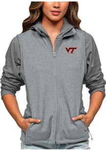 Antigua Virginia Tech Hokies Womens Grey Course Vest