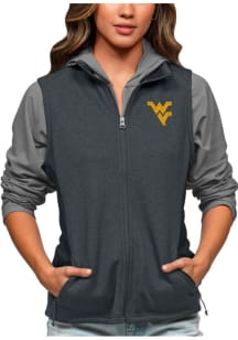 Antigua West Virginia Mountaineers Womens Charcoal Course Vest