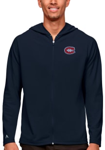 Antigua Montreal Canadiens Mens Navy Blue Legacy Long Sleeve Full Zip Jacket