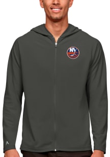 Antigua New York Islanders Mens Grey Legacy Long Sleeve Full Zip Jacket