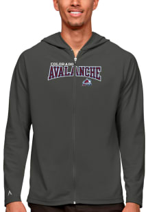 Antigua Colorado Avalanche Mens Grey Legacy Long Sleeve Full Zip Jacket