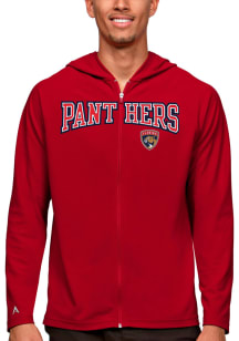 Antigua Florida Panthers Mens Red Legacy Long Sleeve Full Zip Jacket