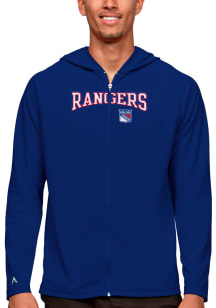 Antigua New York Rangers Mens Blue Legacy Long Sleeve Full Zip Jacket