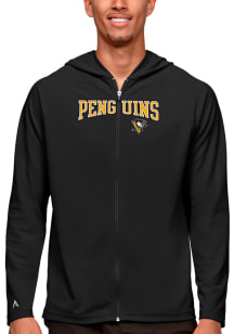 Antigua Pittsburgh Penguins Mens Black Legacy Long Sleeve Full Zip Jacket
