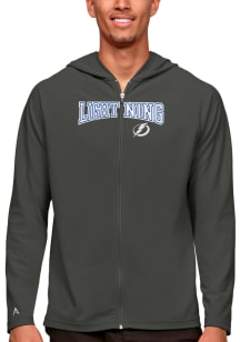 Antigua Tampa Bay Lightning Mens Grey Legacy Long Sleeve Full Zip Jacket