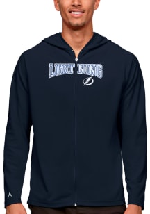 Antigua Tampa Bay Lightning Mens Navy Blue Legacy Long Sleeve Full Zip Jacket