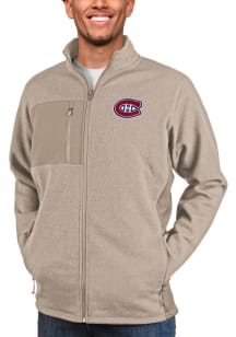 Antigua Montreal Canadiens Mens Oatmeal Course Medium Weight Jacket