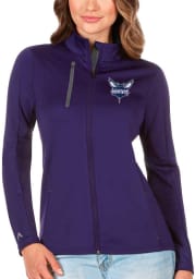 Antigua Charlotte Hornets Womens Purple Generation Light Weight Jacket