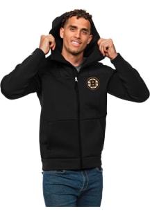 Antigua Boston Bruins Mens Black Protect Long Sleeve Full Zip Jacket