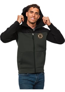 Antigua Boston Bruins Mens Black Protect Long Sleeve Full Zip Jacket