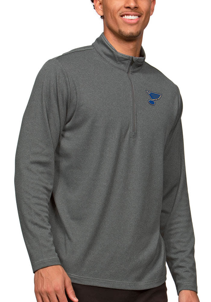 Antigua St Louis Blues Mens Charcoal Epic Pullover Jackets