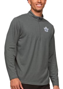 Antigua Toronto Maple Leafs Mens Charcoal Epic Long Sleeve 1/4 Zip Pullover