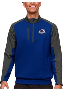 Antigua Colorado Avalanche Mens Blue Team Long Sleeve 1/4 Zip Pullover