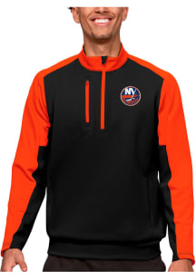 Antigua New York Islanders Mens Black Team Long Sleeve 1/4 Zip Pullover