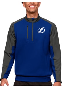 Antigua Tampa Bay Lightning Mens Blue Team Long Sleeve 1/4 Zip Pullover