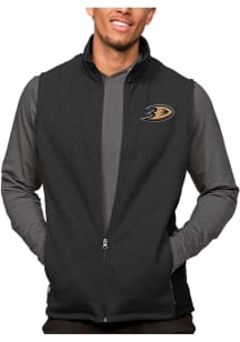 Antigua Anaheim Ducks Mens Black Course Sleeveless Jacket