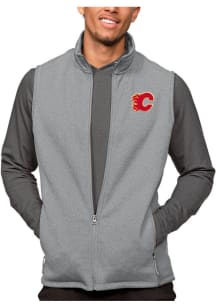 Antigua Calgary Flames Mens Grey Course Sleeveless Jacket