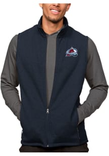 Antigua Colorado Avalanche Mens Navy Blue Course Sleeveless Jacket