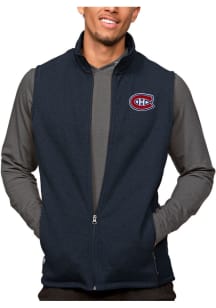 Antigua Montreal Canadiens Mens Navy Blue Course Sleeveless Jacket