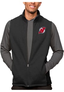 Antigua New Jersey Devils Mens Black Course Sleeveless Jacket