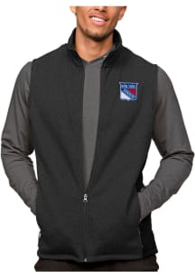 Antigua New York Rangers Mens Black Course Sleeveless Jacket