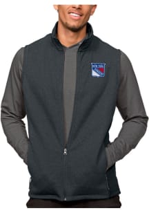 Antigua New York Rangers Mens Charcoal Course Sleeveless Jacket