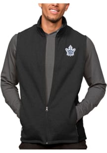 Antigua Toronto Maple Leafs Mens Black Course Sleeveless Jacket