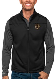 Antigua Boston Bruins Mens Grey Links Golf Sleeveless Jacket