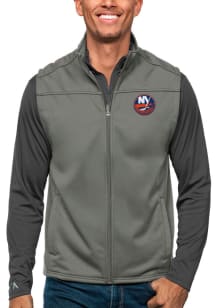 Antigua New York Islanders Mens Grey Links Golf Sleeveless Jacket