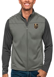 Antigua Vegas Golden Knights Mens Grey Links Golf Sleeveless Jacket