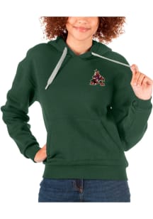 Antigua Arizona Coyotes Womens Green Victory Hooded Sweatshirt