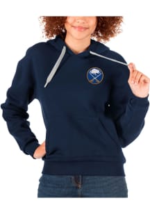 Antigua Buffalo Sabres Womens Navy Blue Victory Hooded Sweatshirt