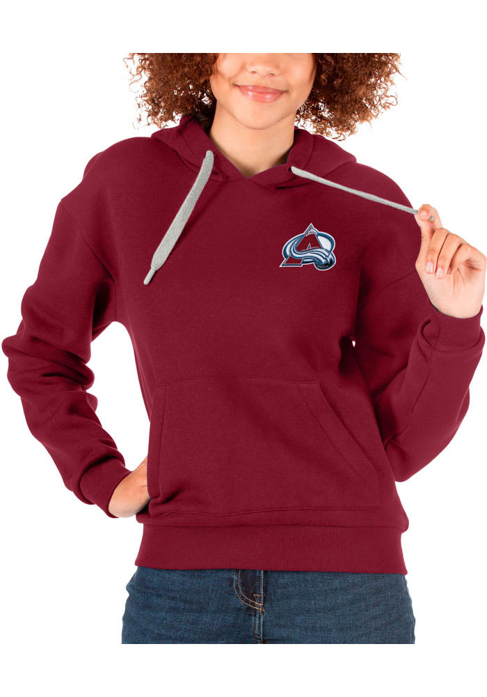 Antigua Colorado Avalanche Womens Red Victory Long Sleeve Pullover