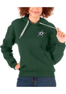 Antigua Dallas Stars Womens Green Victory Hooded Sweatshirt