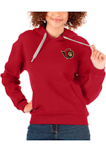 Antigua Ottawa Senators Womens Red Victory Hooded Sweatshirt