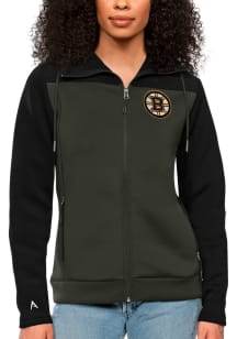 Antigua Boston Bruins Womens Black Protect Medium Weight Jacket