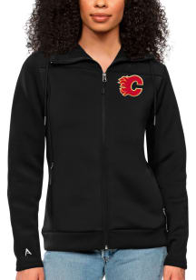 Antigua Calgary Flames Womens Black Protect Medium Weight Jacket