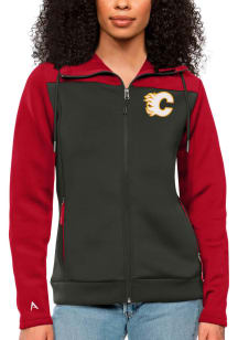 Antigua Calgary Flames Womens Red Protect Medium Weight Jacket