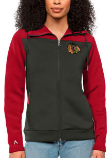 Antigua Chicago Blackhawks Womens Red Protect Medium Weight Jacket